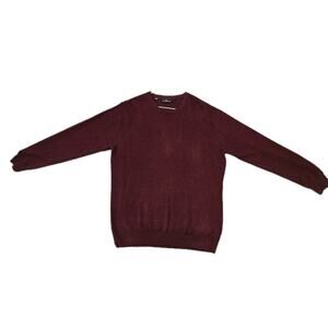 Rodd and Gunn Mens Queenstown Wool Cashmere Crewneck Sweater Burgundy Size XL